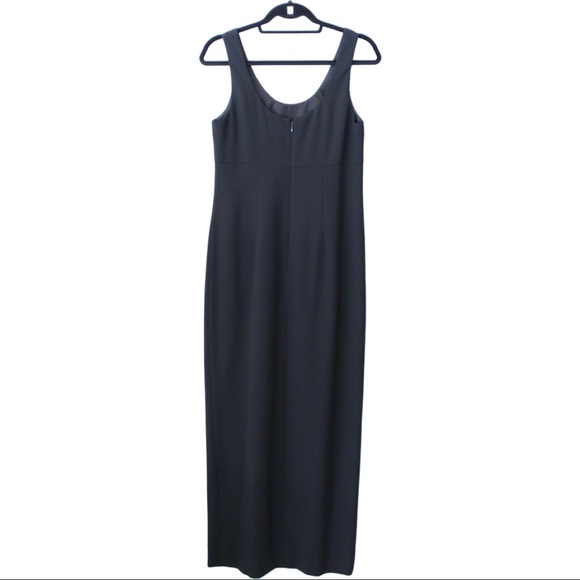 Vintage Patra Womens Long Black Dress Size 8 - Picture 2 of 7